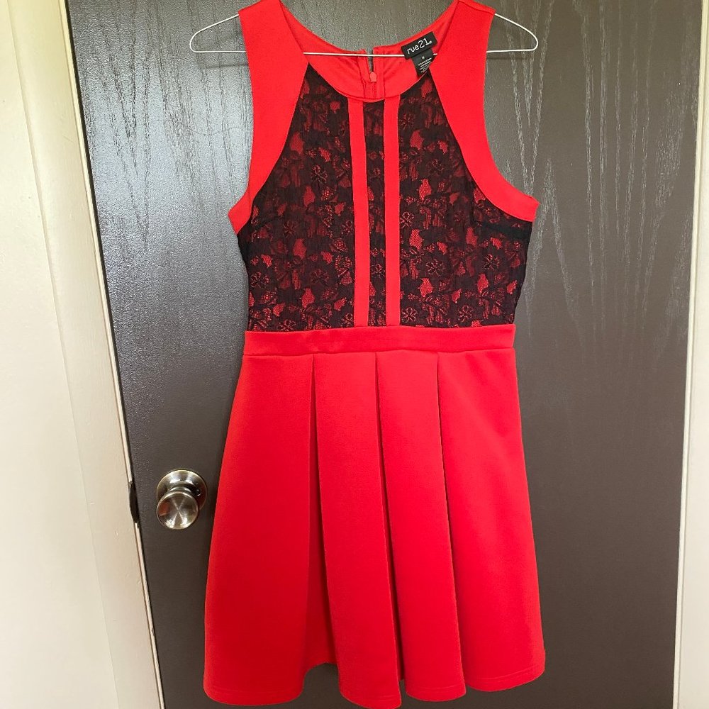 Juniors Fit and Flare Dress